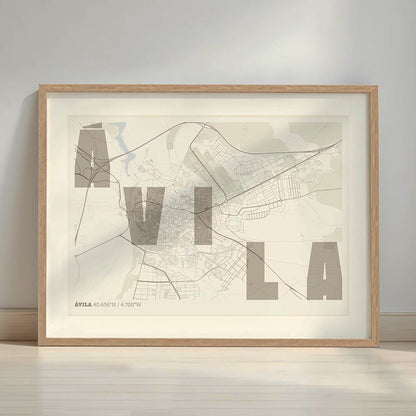 Mapa artístico de Ávila – "Cada Letra a su Aire"
