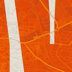 Detalle de la lámina tipográfica de Avila, textura del papel Giclée