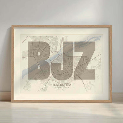 Lámina decorativa de Badajoz – "La Súper Bold"
