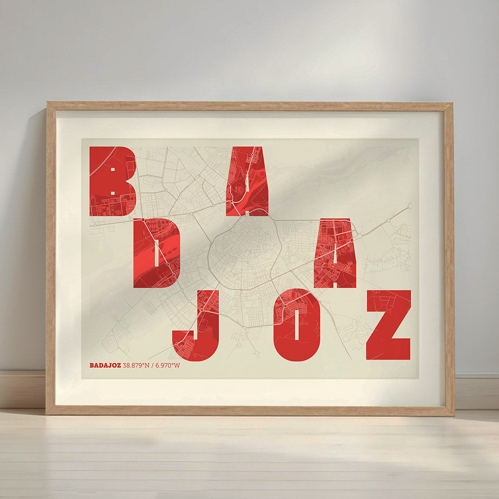 Mapa artístico de Badajoz – "Cada Letra a su Aire"