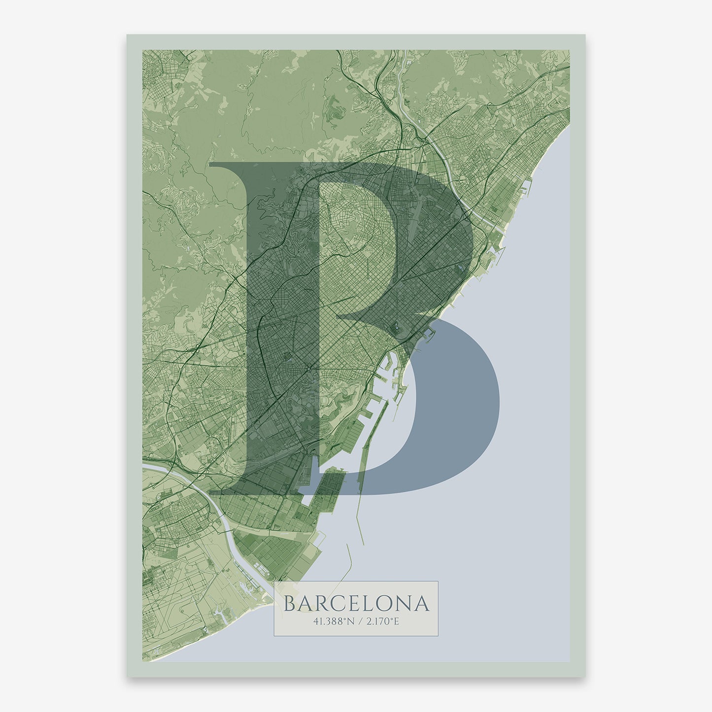 Barcelona Map V06 Kyoto / Frame / No