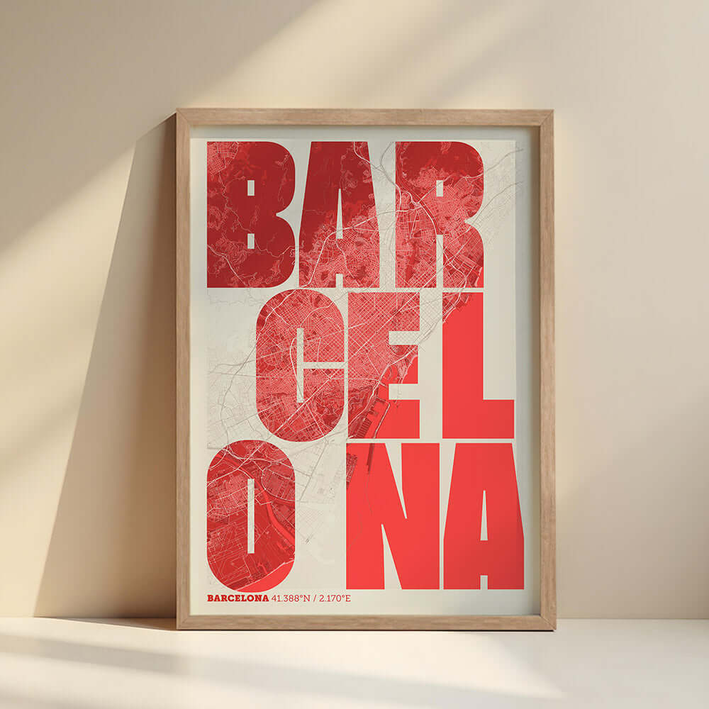 Mapa artístico de Barcelona – "Cada Letra a su Aire"