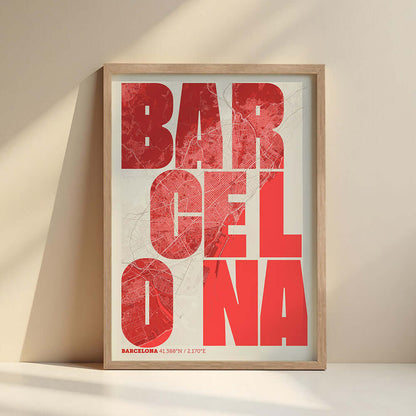 Mapa artístico de Barcelona – "Cada Letra a su Aire"