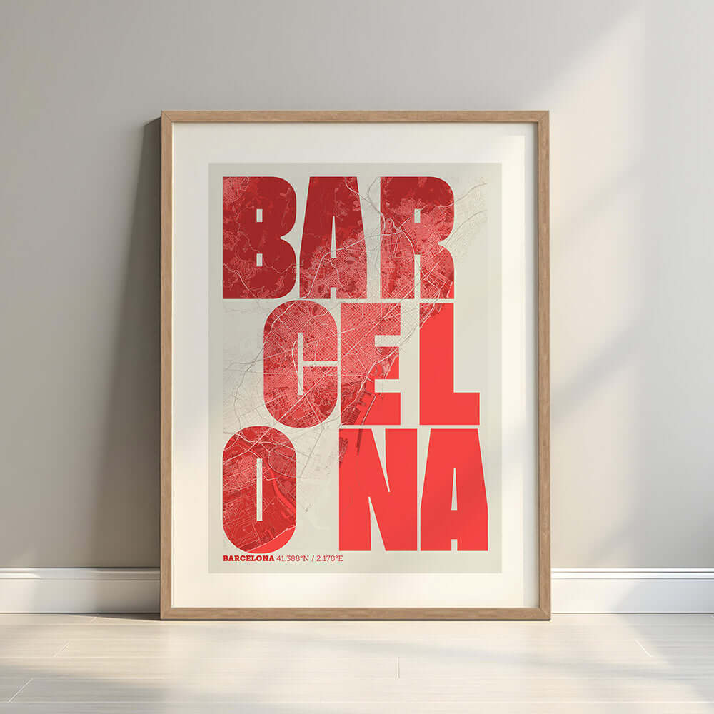 Mapa artístico de Barcelona – "Cada Letra a su Aire"