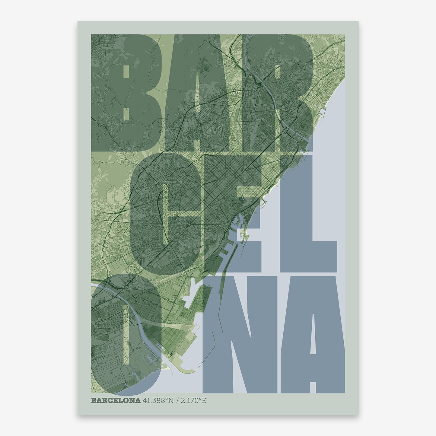 Barcelona Map V08 Kyoto / Frame / Yes