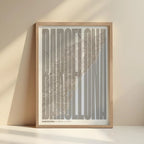 Recuerdo gráfico de Barcelona – Lámina tipográfica contemporánea