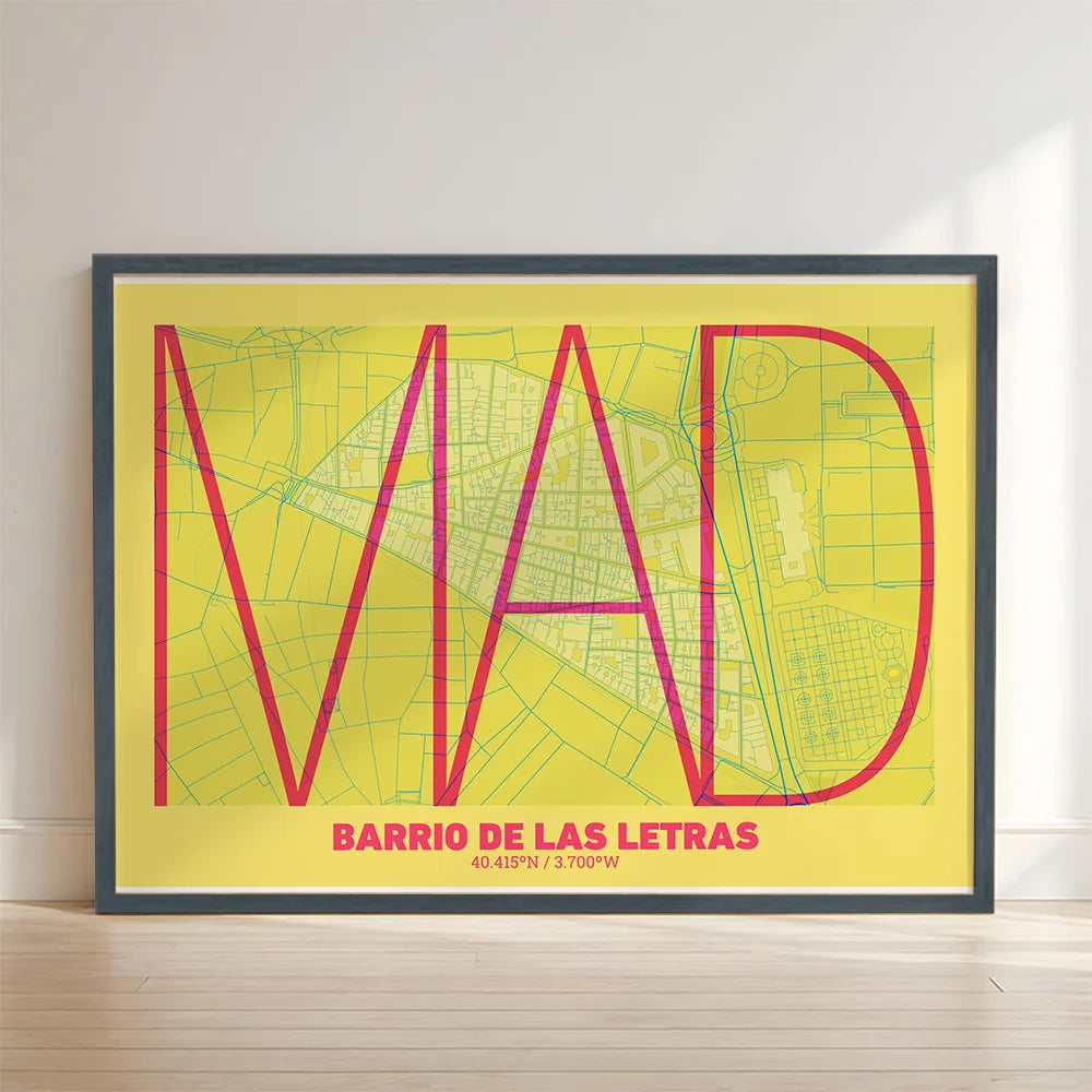 Poster of the Literary Quarter, Madrid – Ultra-fine typographic art