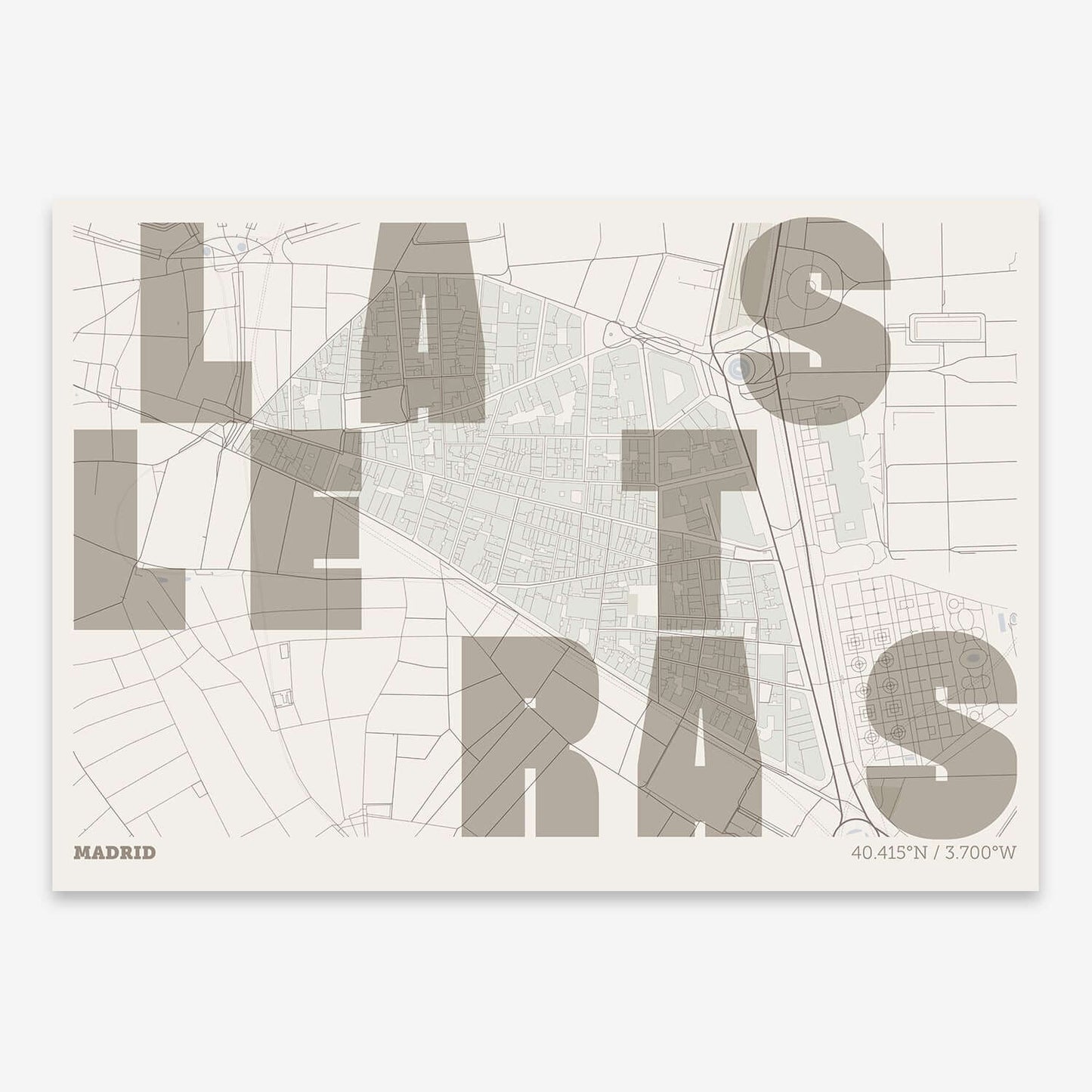 Las Letras Print 8, Madrid