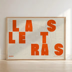 Artistic map of the Literary Quarter, Madrid – Graphic design and typography on map