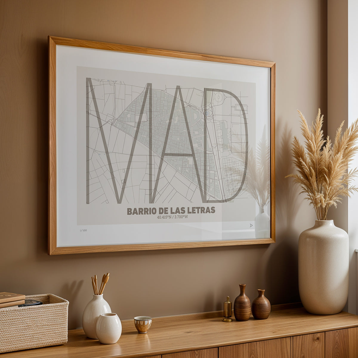 Lámina Mapa de Las Letras – Arte Tipográfico