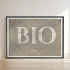 Lámina elegante de Bilbao – Póster minimalista y sofisticado