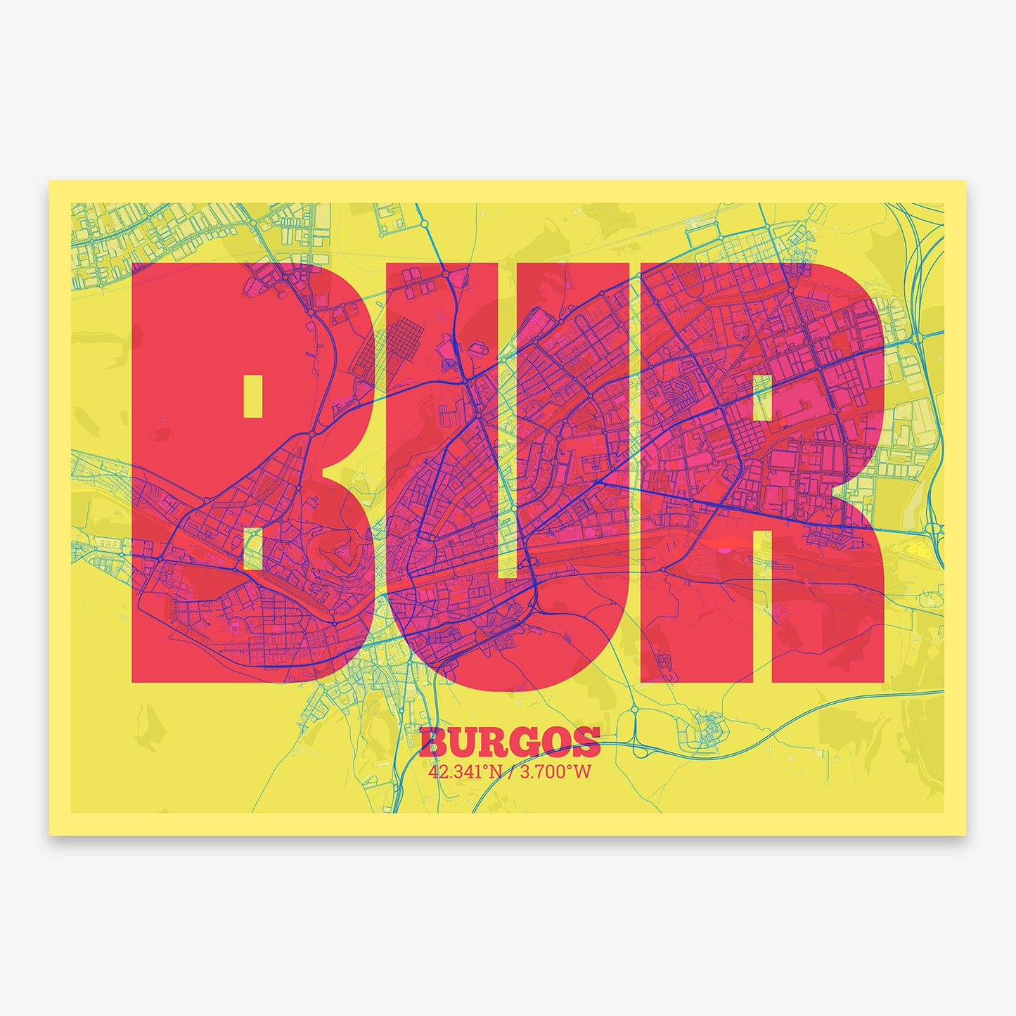 Burgos Map V02 Miami / No Frame / Yes