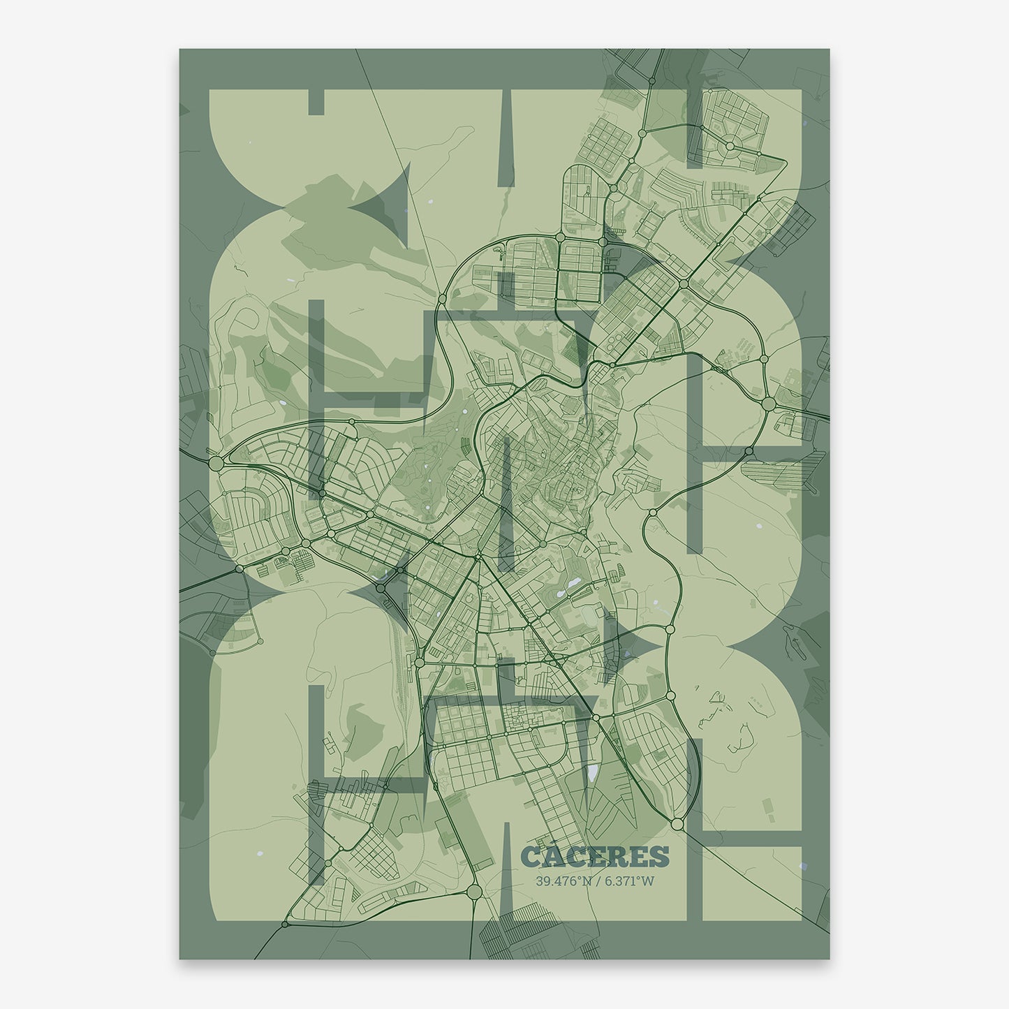 Caceres Map V03 Kyoto / Frame / Yes