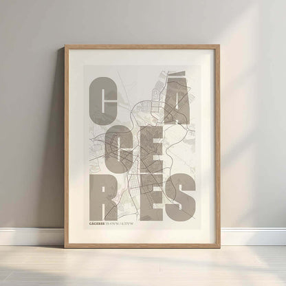 Mapa artístico de Cáceres – "Cada Letra a su Aire"