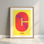 Lámina decorativa de Cádiz – Arte tipográfico moderno