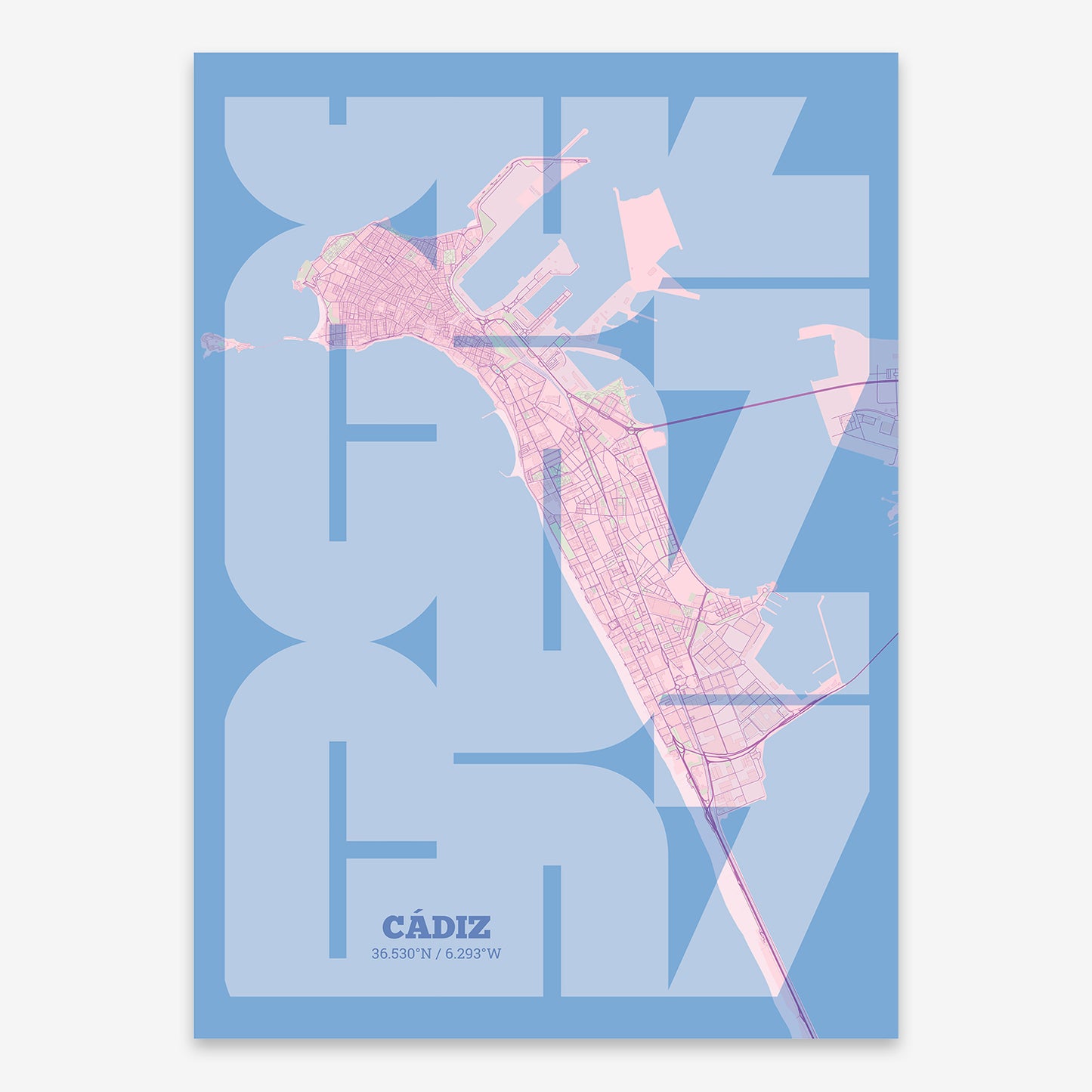 Cadiz Map V03 Nursery / Frame / Yes