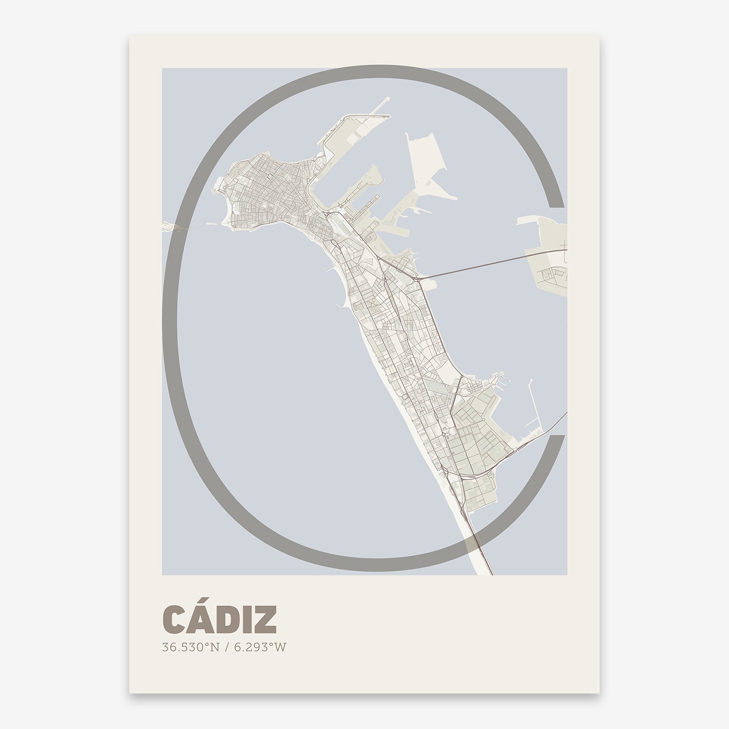 Cadiz Map V07 Rustic / No Frame / No