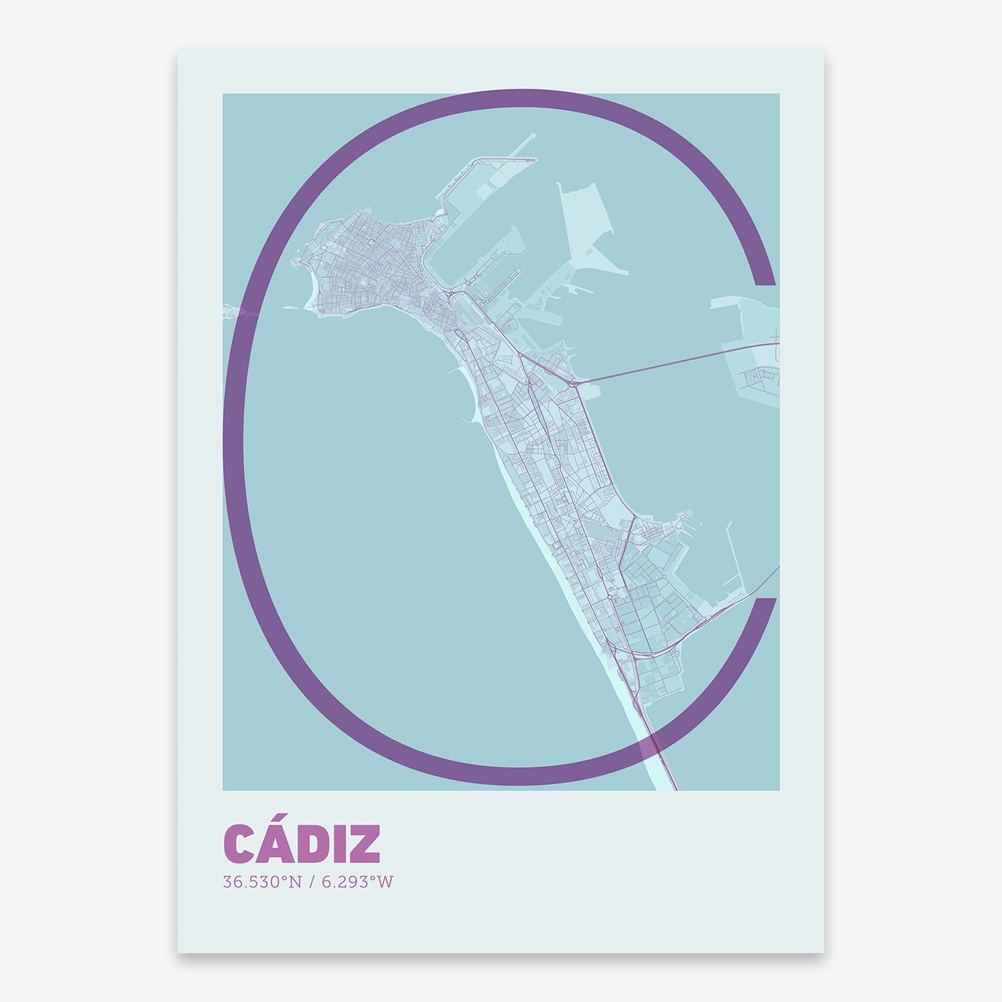 Cadiz Map V07 Shabby / No Frame / No