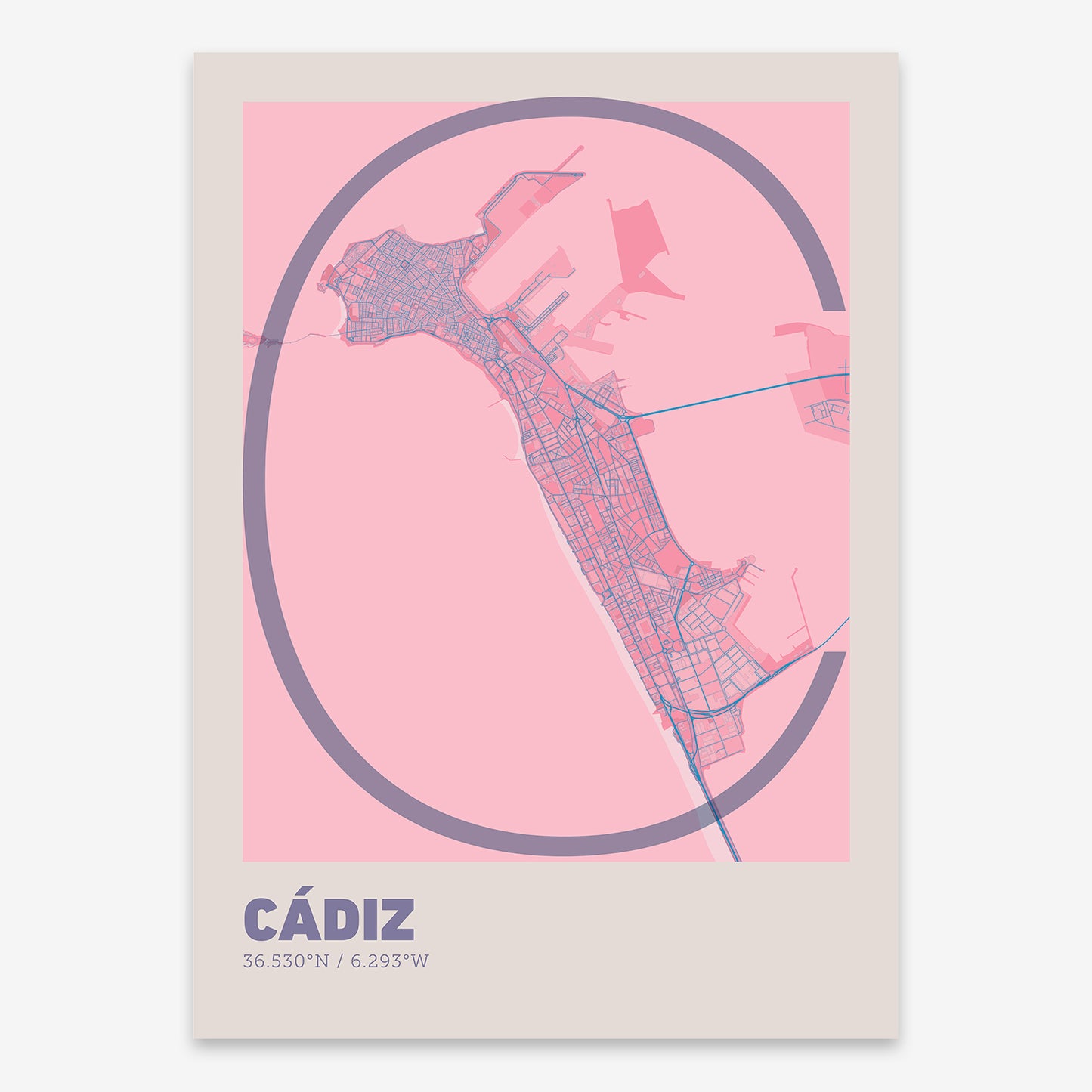 Cadiz Map V07 Tuscan / No Frame / No