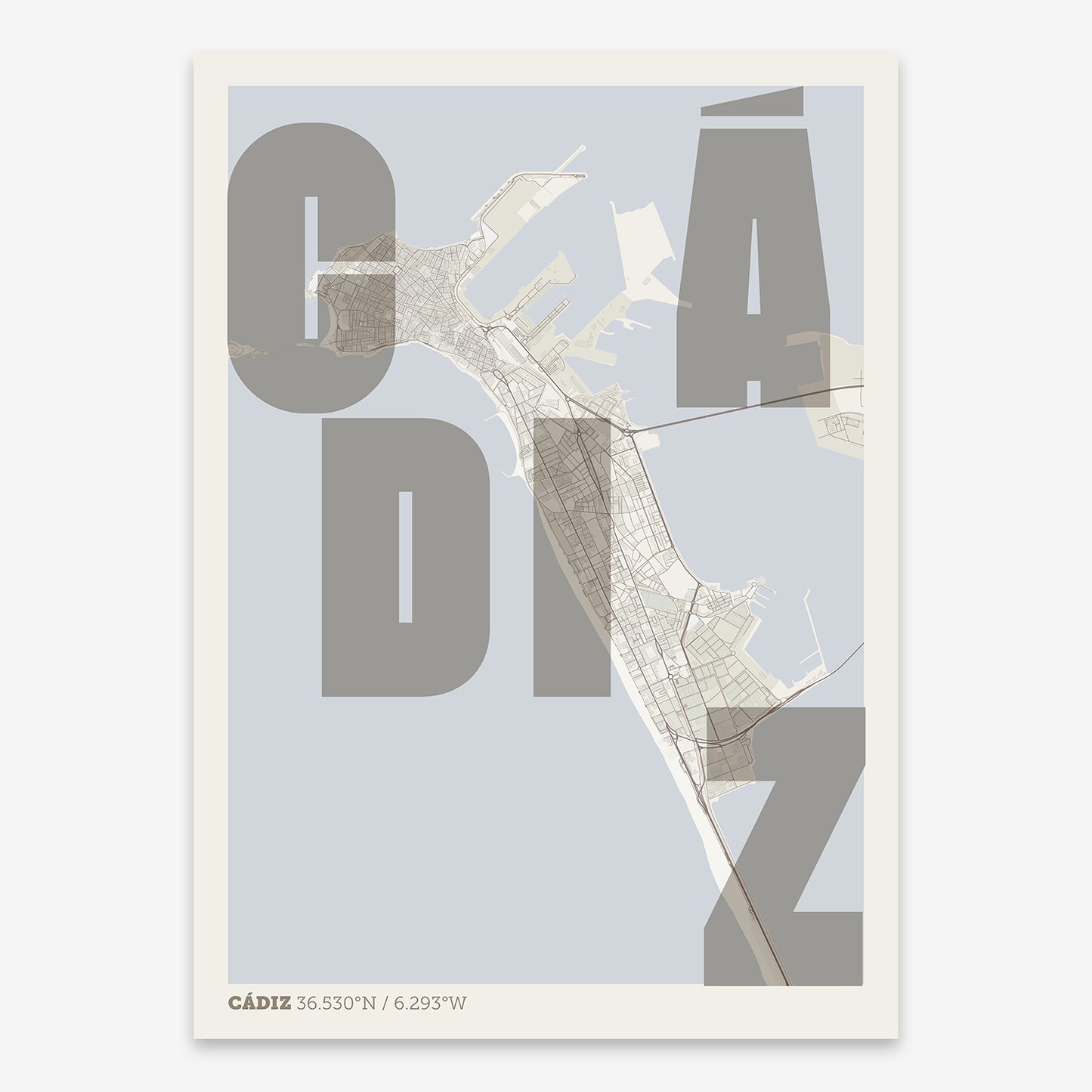 Cadiz Map V08 Rustic / No Frame / No