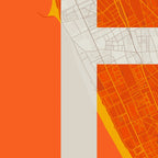 Detalle de la lámina tipográfica de Cadiz, textura del papel Giclée