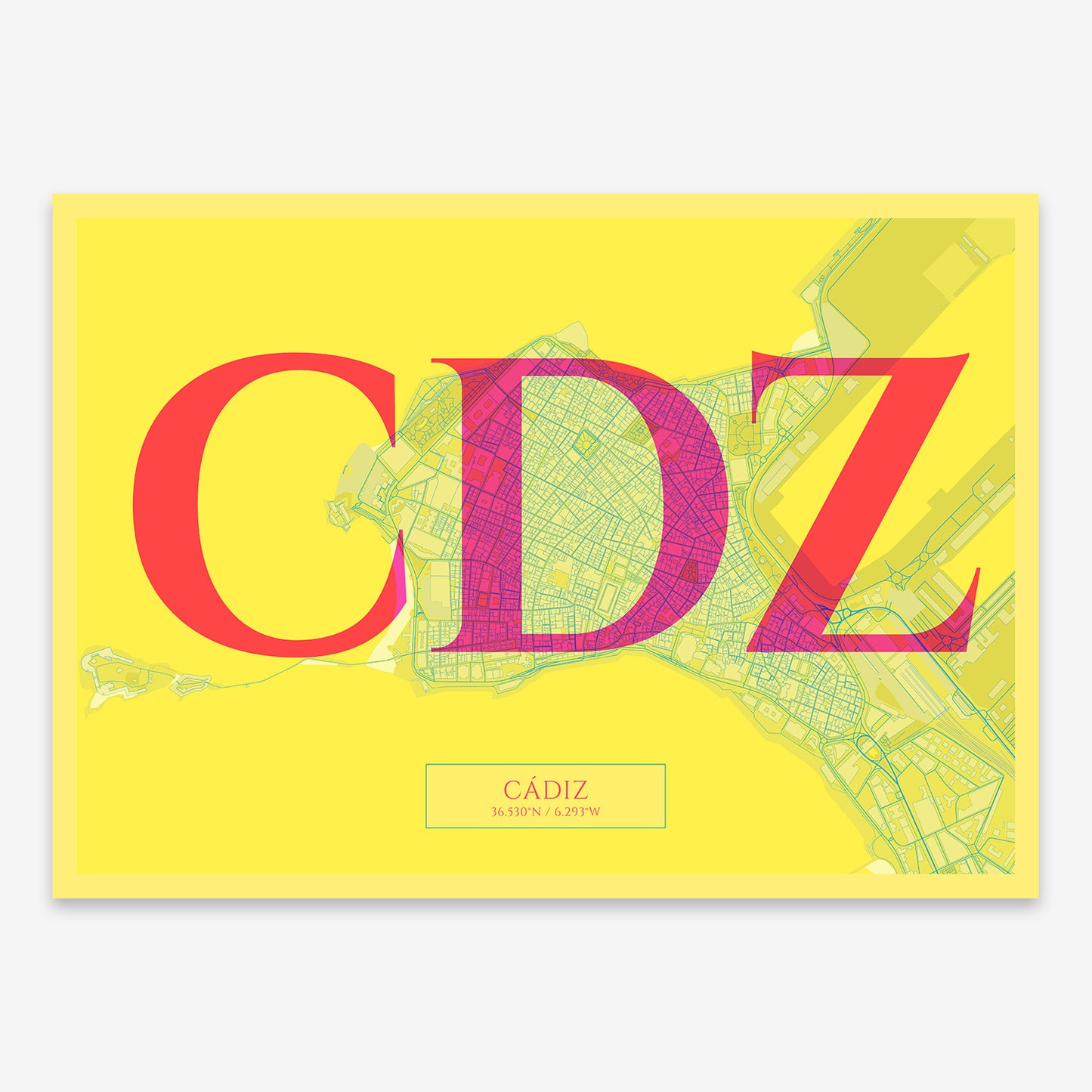 Cadiz Downtown Map V06 Miami / Frame / Yes