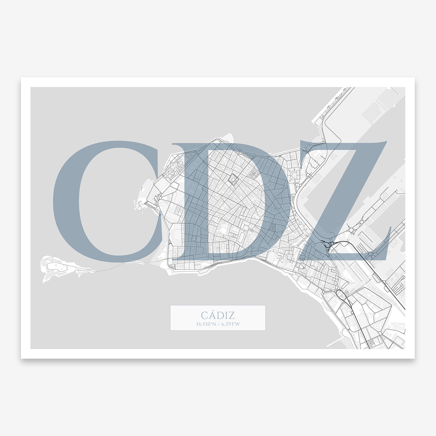 Cadiz Downtown Map V06 Urban / Frame / Yes