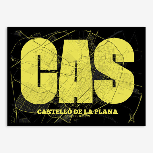 Castellon Map V02 Night / Frame / Yes