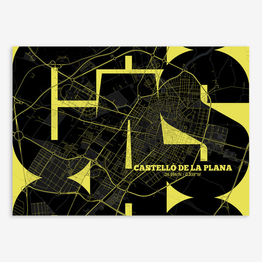 Castellon Map V03 Night / Frame / Yes