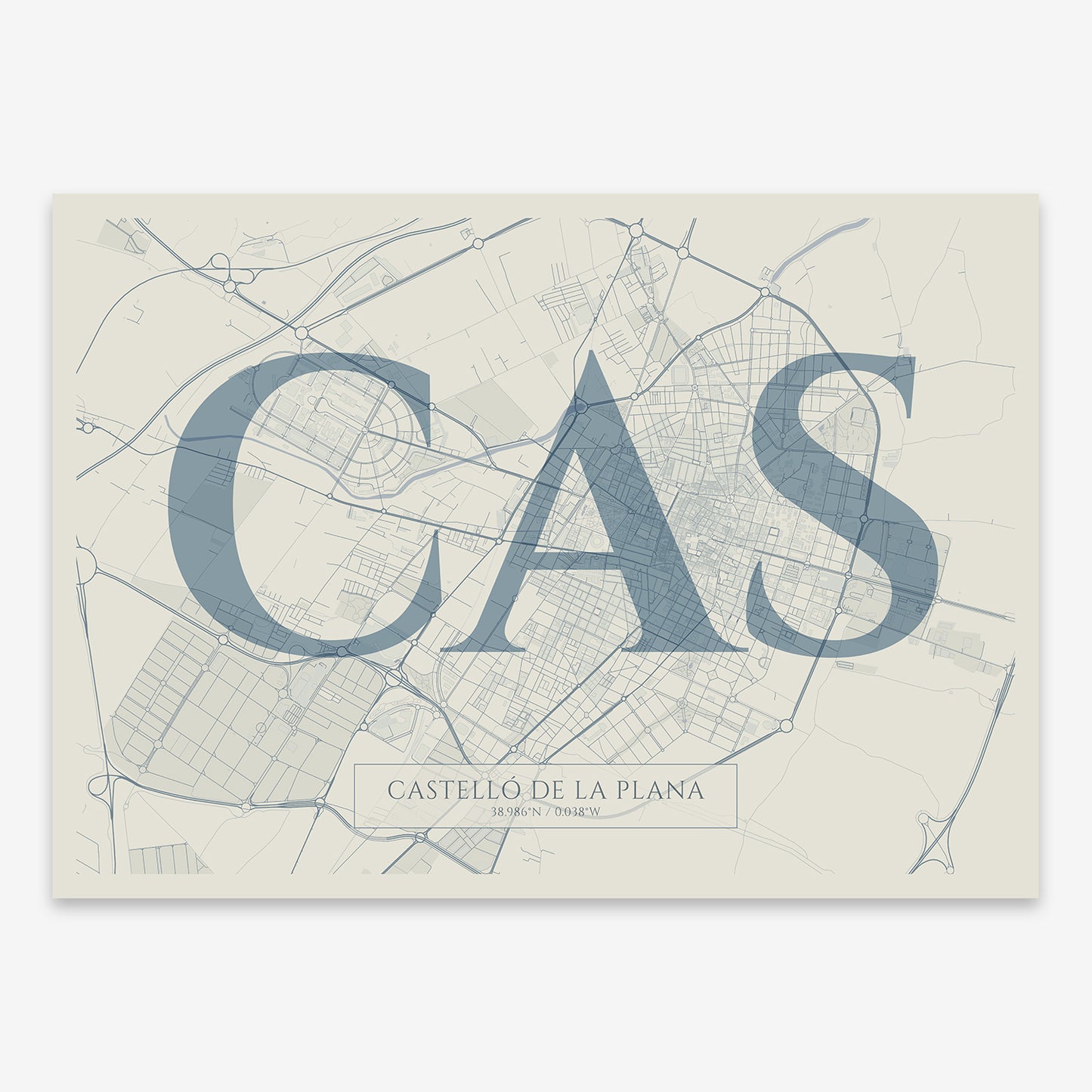 Castellon Map V06 Seaside / Frame / No