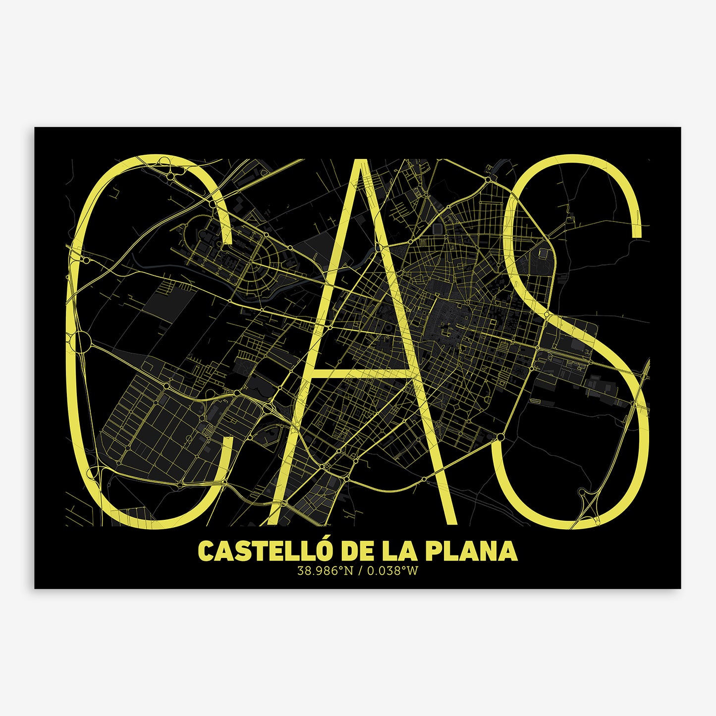 Castellon Map V07 Night / No Frame / No