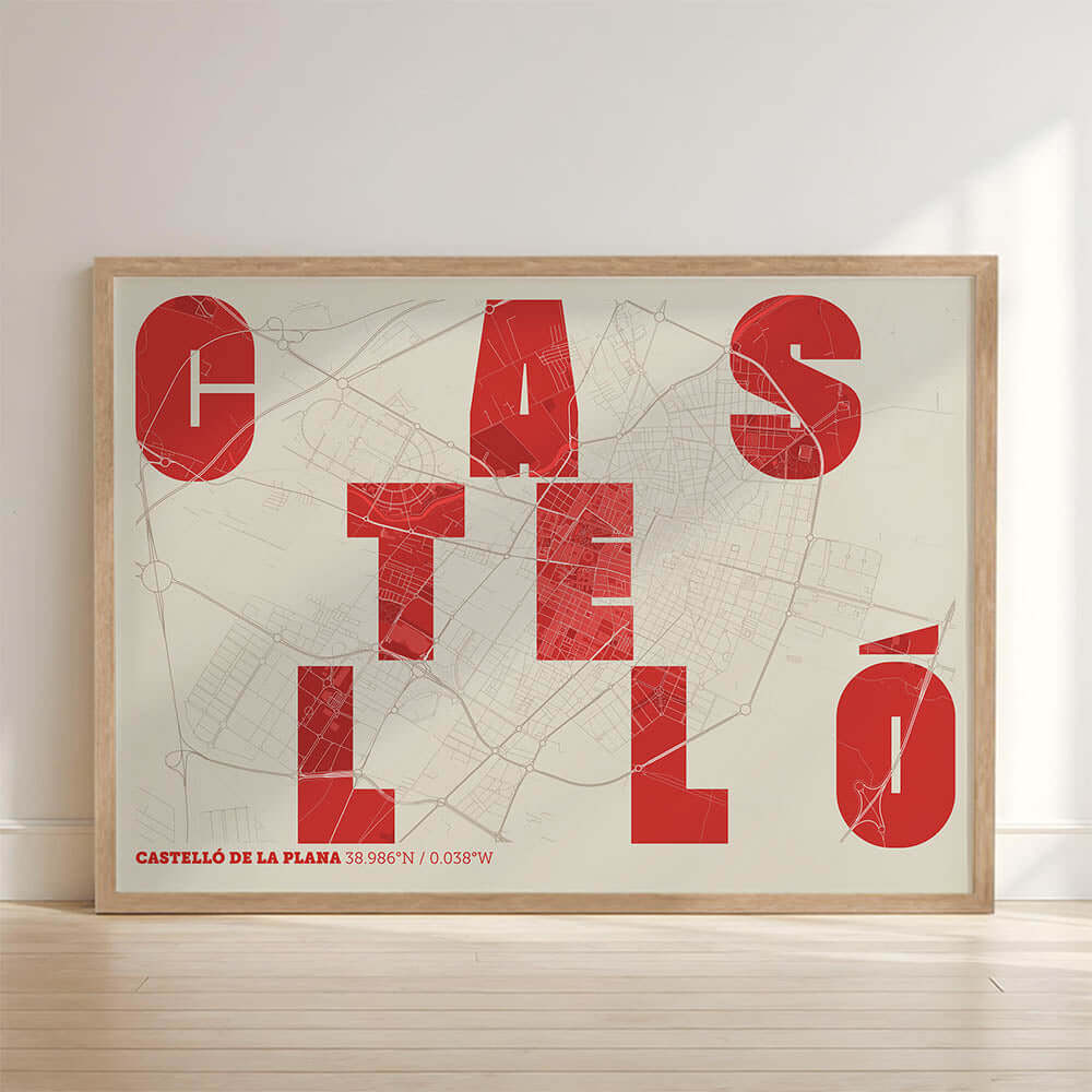 Mapa artístico de Castellón – "Cada Letra a su Aire"