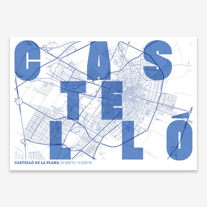 Castellon Map V08 Med / No Frame / No