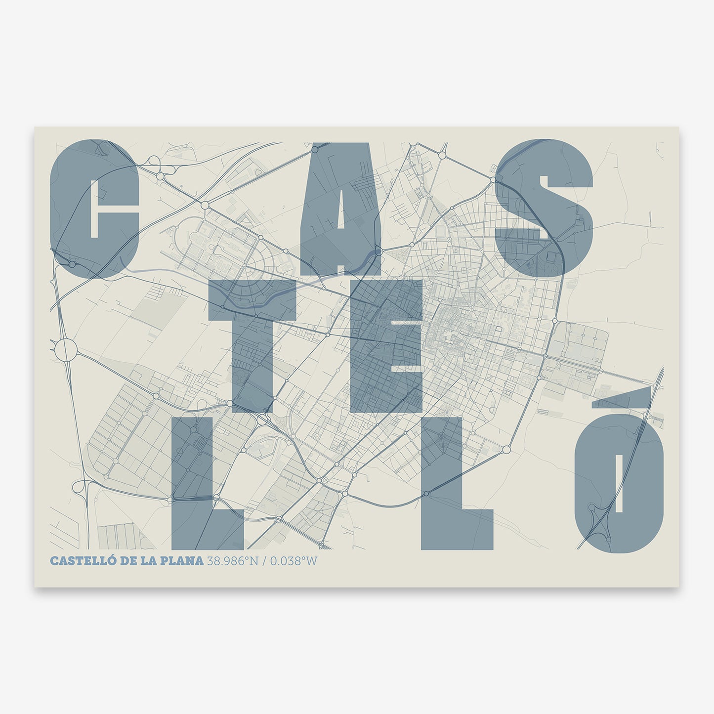 Castellon Map V08 Seaside / No Frame / No