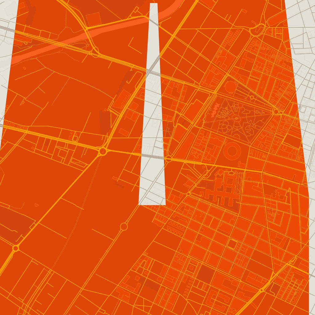 Detalle de la lámina tipográfica de Castellon, textura del papel Giclée