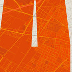 Detalle de la lámina tipográfica de Castellon, textura del papel Giclée