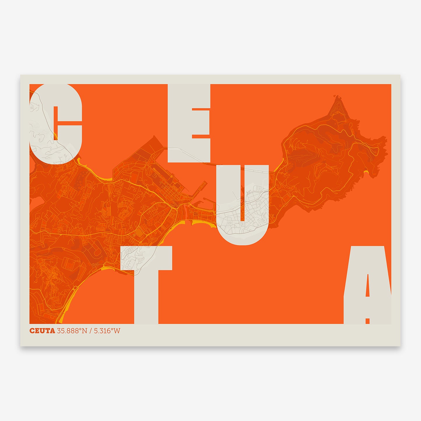 Ceuta Map V08 Tribal / No Frame / No