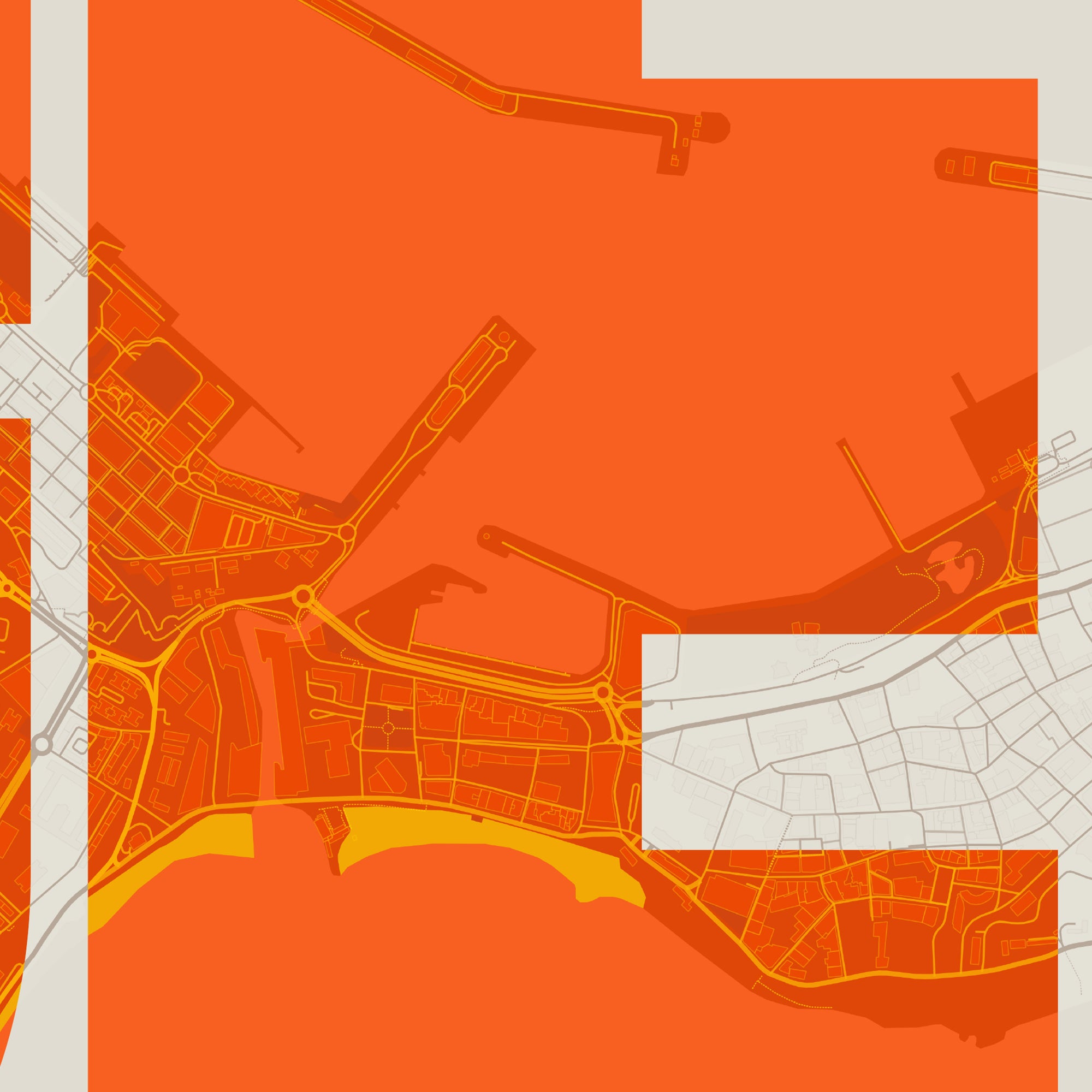 Detalle de la lámina tipográfica de Ceuta, textura del papel Giclée