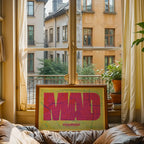 Decorative print of Chamberi, Madrid – Modern typographic art