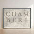 Lámina elegante de Chamberí, Madrid – Póster minimalista y sofisticado