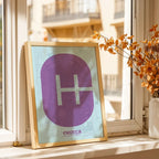 Decorative print of Chueca, Madrid – Modern typographic art