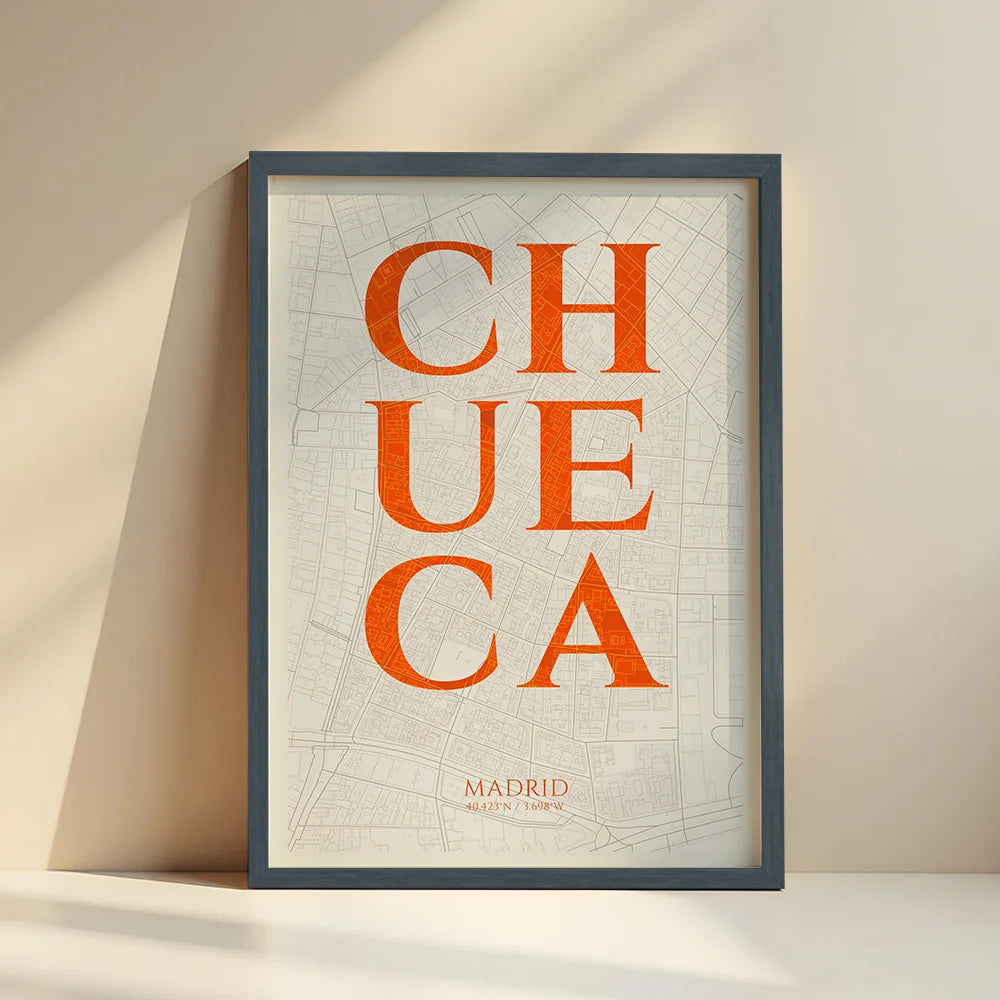 Elegant print of Chueca, Madrid – Minimalist and sophisticated poster