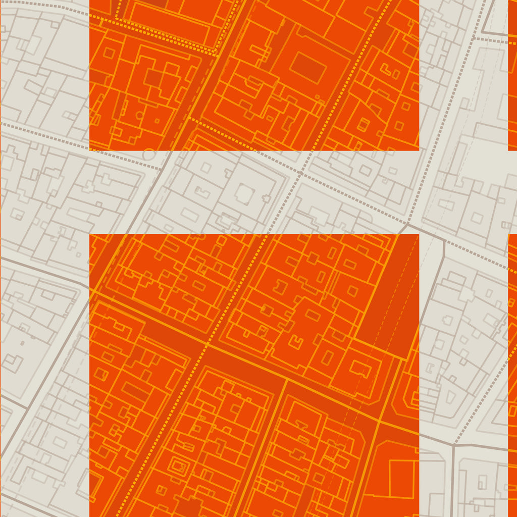 Detalle de la lámina tipográfica de Chueca, textura del papel Giclée