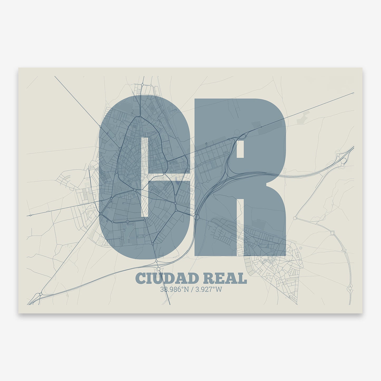 Ciudad Real Map V02 Seaside / No Frame / No