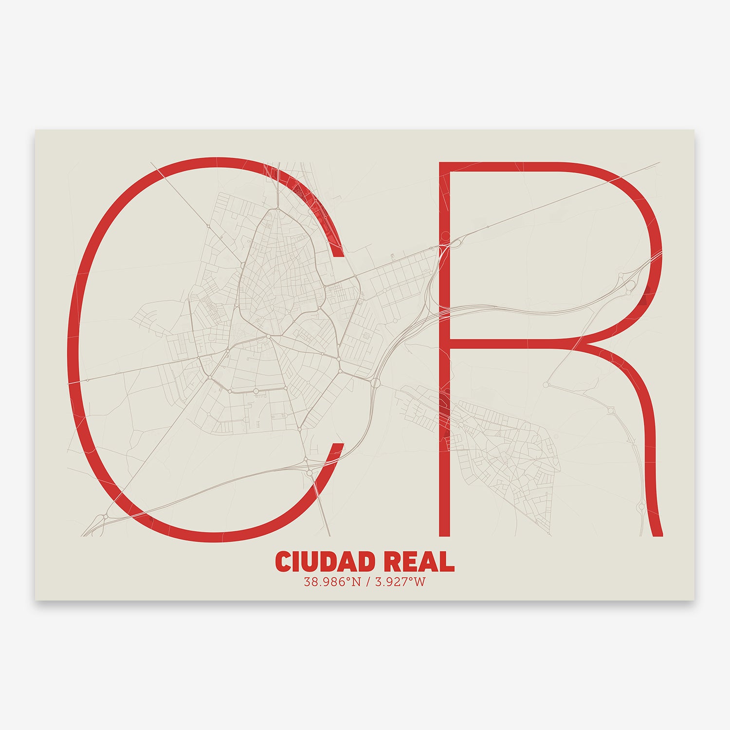 Ciudad Real Map V07 boho