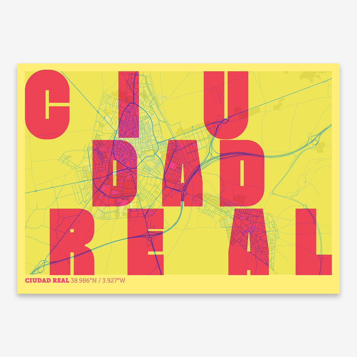 Ciudad Real Map V08 Miami / No Frame / No