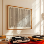 Graphic souvenir of Ciudad Real – Contemporary typographic print