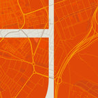 Detalle de la lámina tipográfica de Ciudad Real, textura del papel Giclée