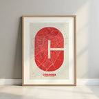 Decorative print of Cordoba – Modern typographic art