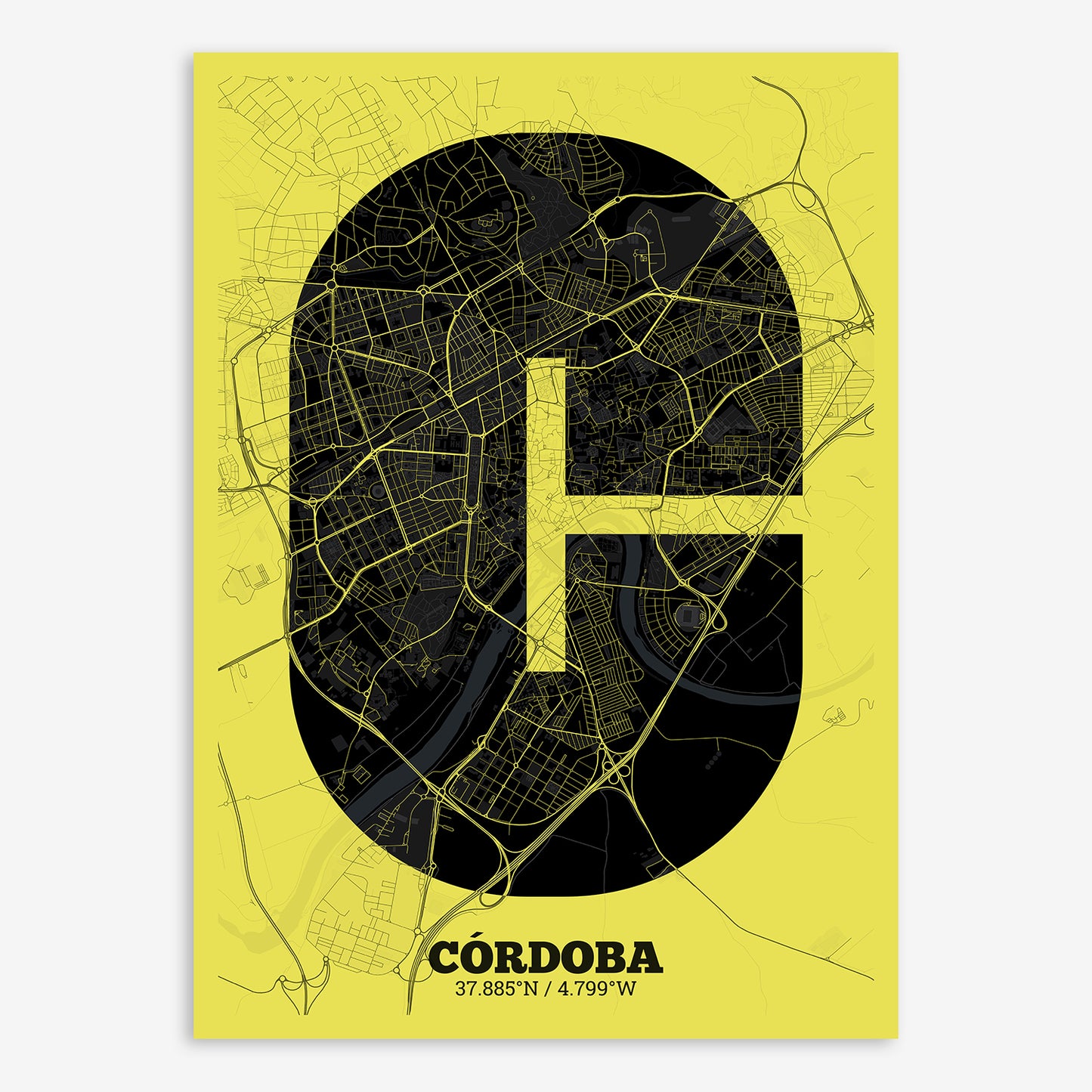 Cordoba Map V02 Night / No Frame / No